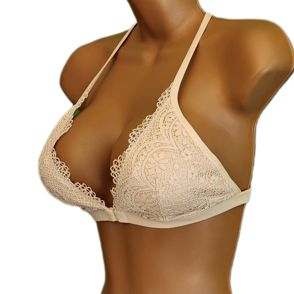 Victoria's Secret Cream Body by Victoria Lace Bralette (Large) - Picture 3 of 6